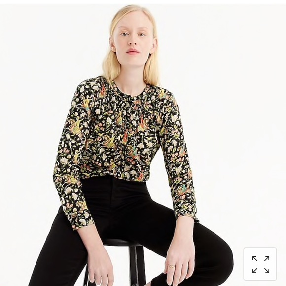 Drake’s for j crew horseback rider Popover top - Picture 2 of 6